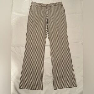 Tory Burch Wide legged Cotton and spandex woven striped pants